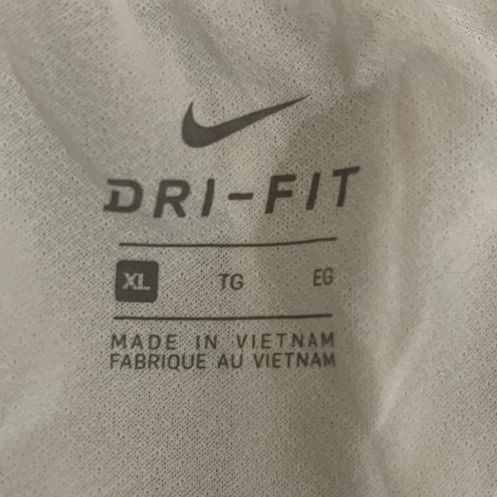 Nike Women's White and Light Blue Athletic Shorts - Picture 3 of 4